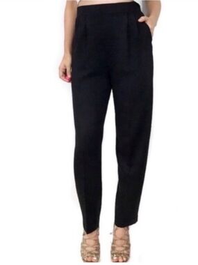 St. John Basics pleated black knit pants, size 10
